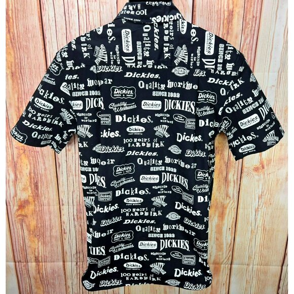 Dickies Men's Black Graphic Short Sleeve Shirt Small - Picture 2 of 8